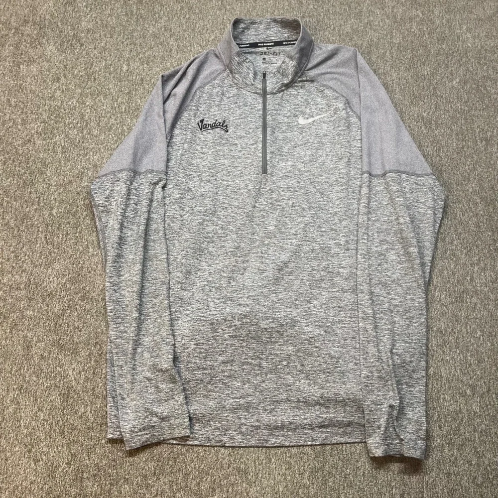 Nike Dri Fit Element 1/4 Zip Vandals Zip Men's XL Running Lightweight Stretch‎